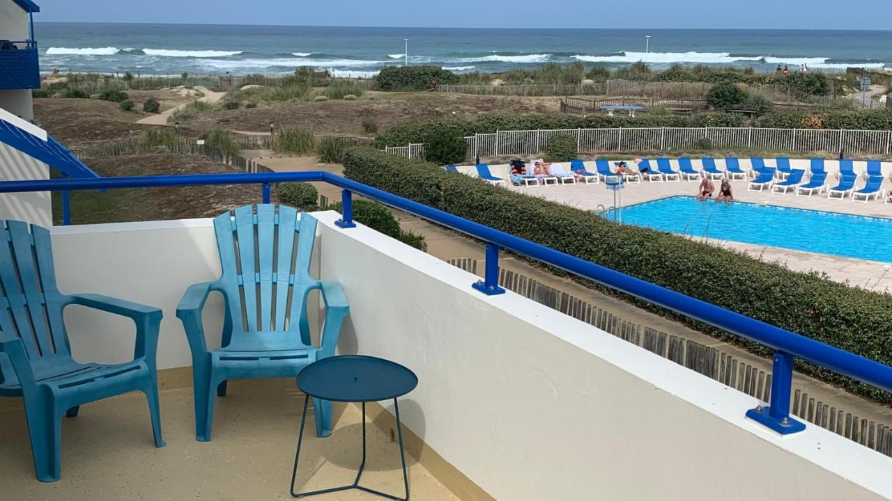 Bleu Marine Vue Ocean, 2 Chambres, Terrasse 30M2, Parking Privatif Et Piscine En Ete Lacanau Exterior foto