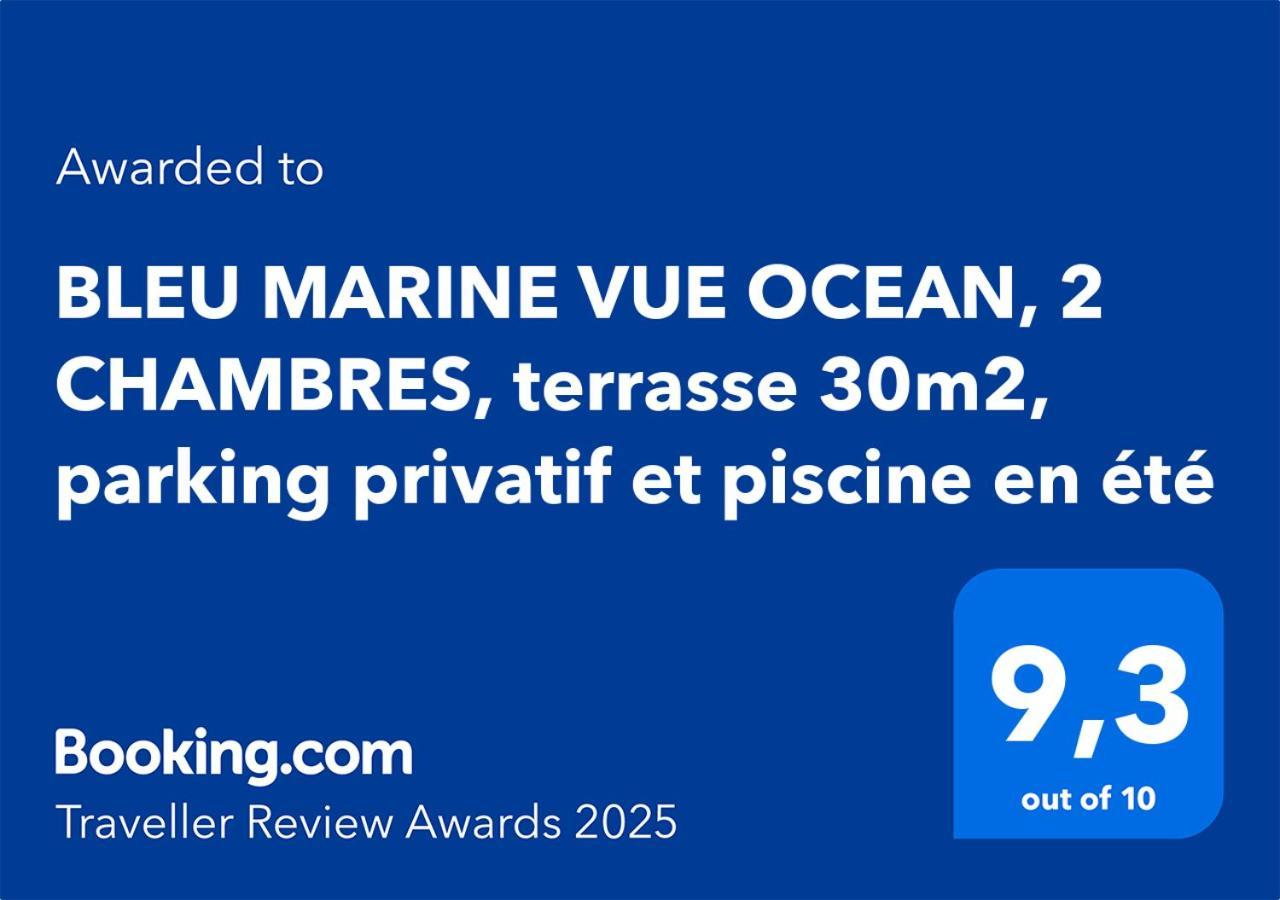 Bleu Marine Vue Ocean, 2 Chambres, Terrasse 30M2, Parking Privatif Et Piscine En Ete Lacanau Exterior foto